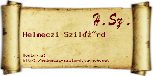 Helmeczi Szilárd névjegykártya