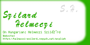 szilard helmeczi business card